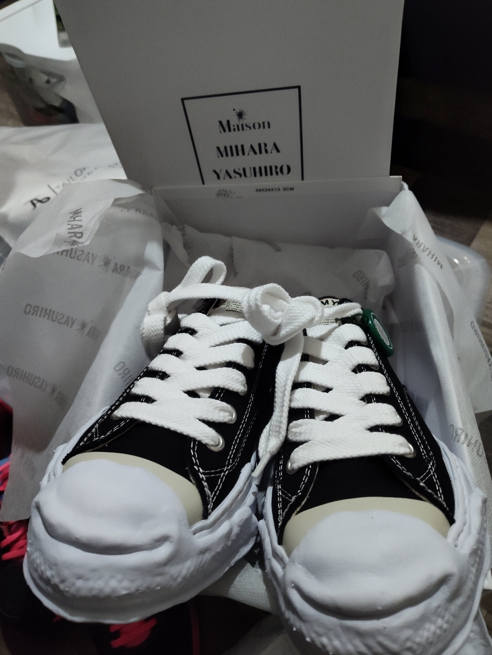 NEW MAISON MIHARA YASUHIRO Hank OG Sole Canvas Sneakers Men's Size US 10.5